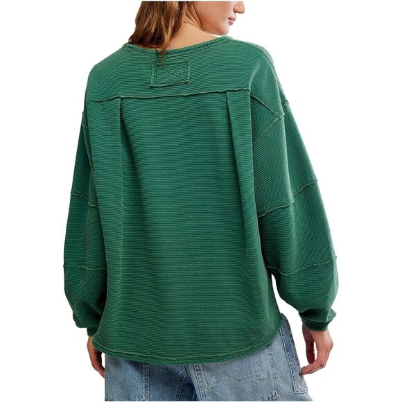 FREE PEOPLE x WE THE FREE TOTAL ECLIPSE TEE IN PINE FOREST - Picture 2 of 8